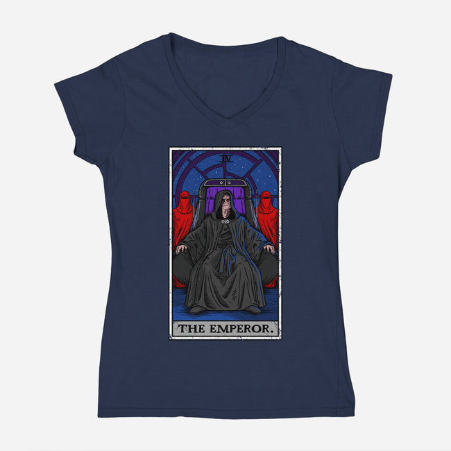 The Emperor-Womens-V-Neck-Tee-drbutler