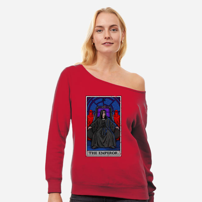 The Emperor-Womens-Off Shoulder-Sweatshirt-drbutler