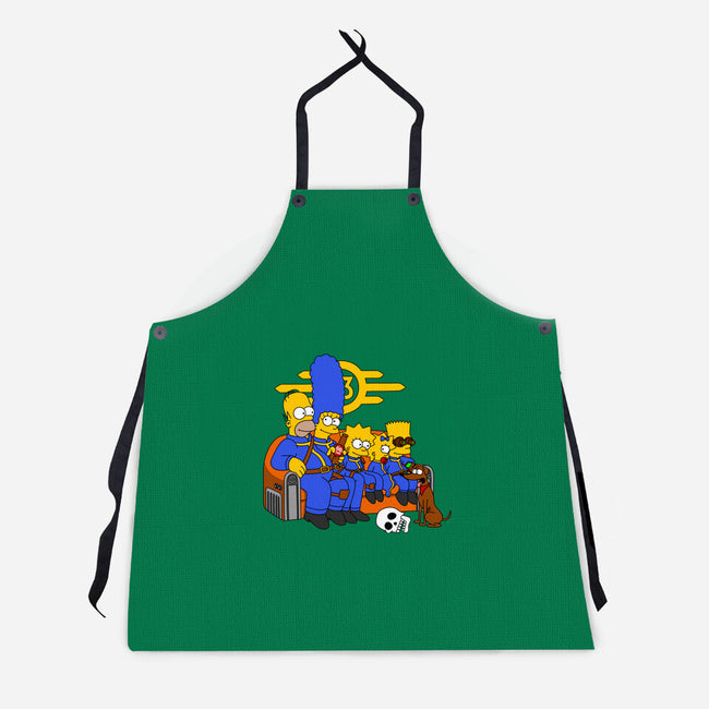 Nuclear Family-Unisex-Kitchen-Apron-drbutler