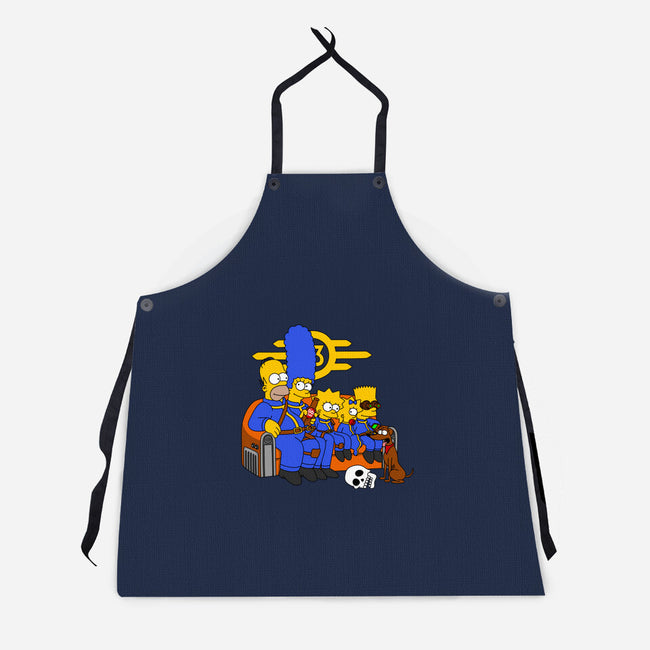 Nuclear Family-Unisex-Kitchen-Apron-drbutler