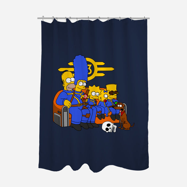 Nuclear Family-None-Polyester-Shower Curtain-drbutler