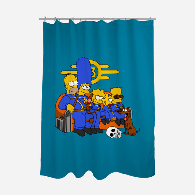 Nuclear Family-None-Polyester-Shower Curtain-drbutler