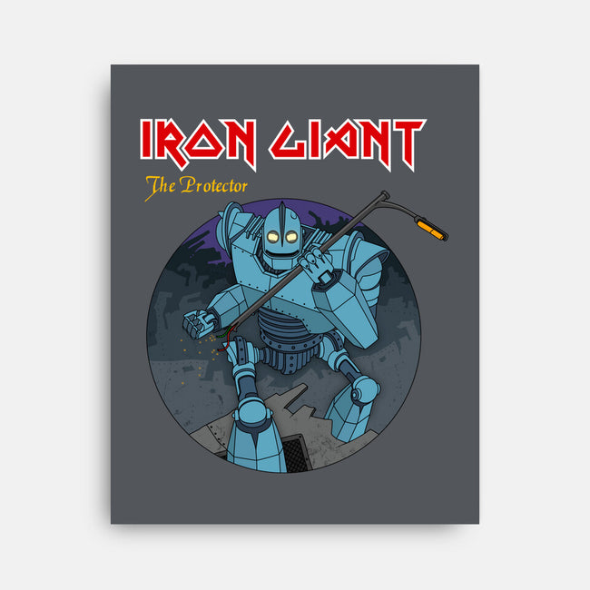 Iron Giant Protector-None-Stretched-Canvas-drbutler