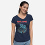 Iron Giant Protector-Womens-V-Neck-Tee-drbutler