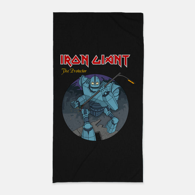 Iron Giant Protector-None-Beach-Towel-drbutler