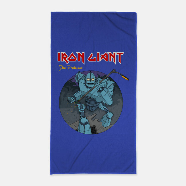 Iron Giant Protector-None-Beach-Towel-drbutler