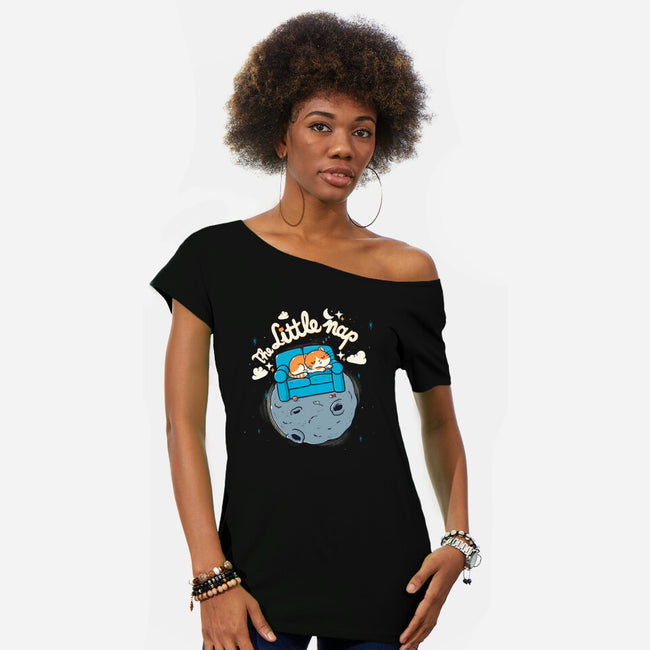 The Little Nap-Womens-Off Shoulder-Tee-Freecheese