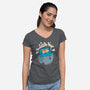 The Little Nap-Womens-V-Neck-Tee-Freecheese