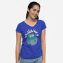 The Little Nap-Womens-V-Neck-Tee-Freecheese