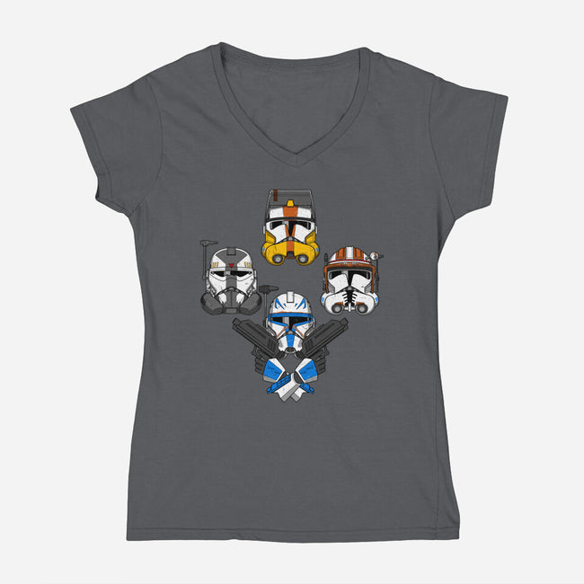 Clone Rhapsody-Womens-V-Neck-Tee-drbutler