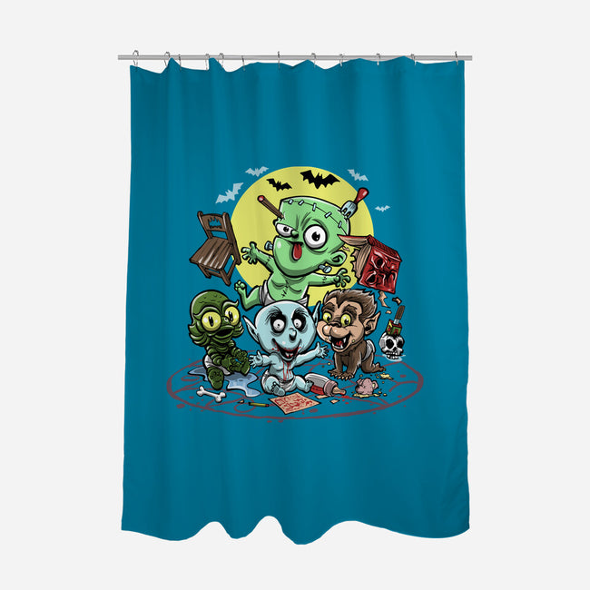 Monster Nursery-None-Polyester-Shower Curtain-zascanauta