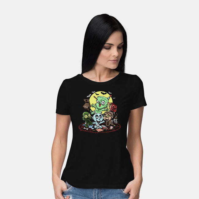 Monster Nursery-Womens-Basic-Tee-zascanauta