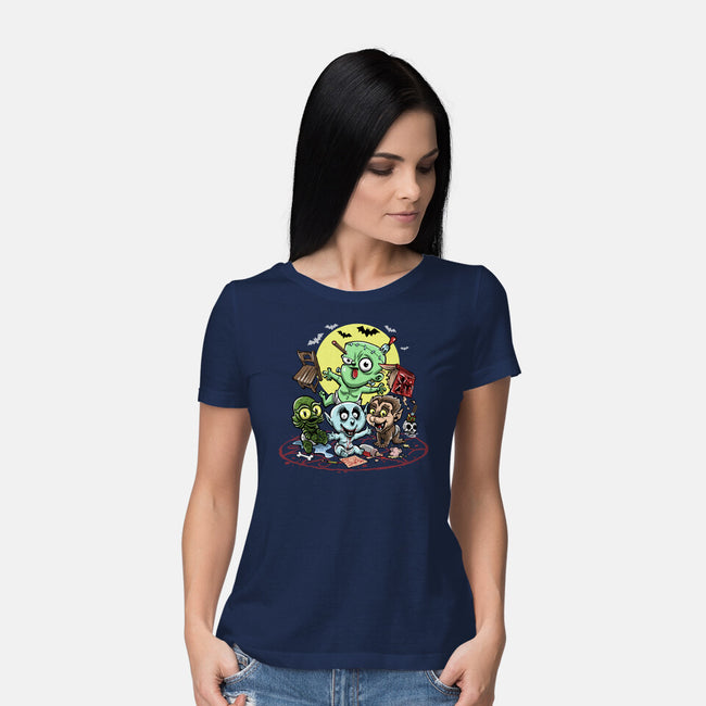 Monster Nursery-Womens-Basic-Tee-zascanauta