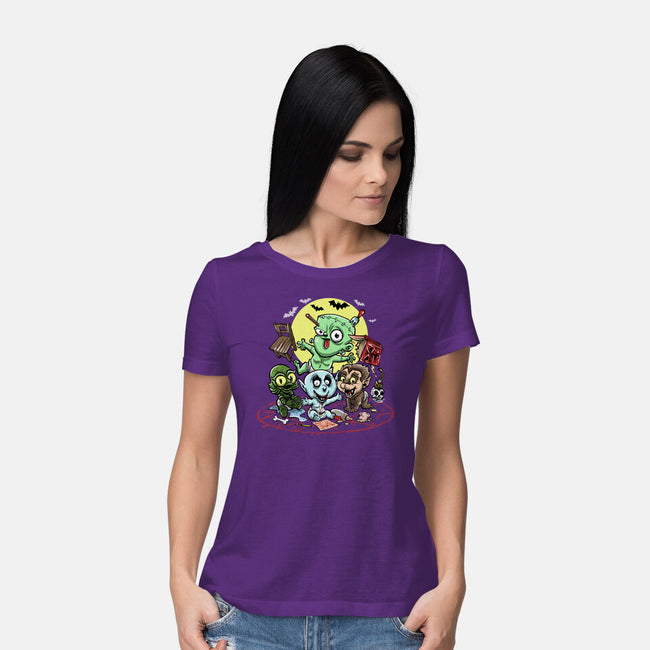 Monster Nursery-Womens-Basic-Tee-zascanauta