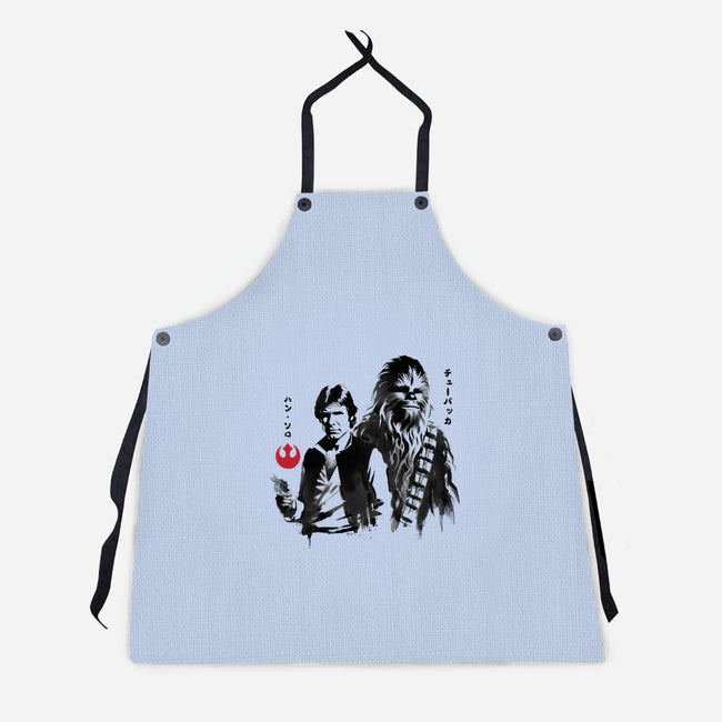 The Smugglers Sumi-e-Unisex-Kitchen-Apron-DrMonekers