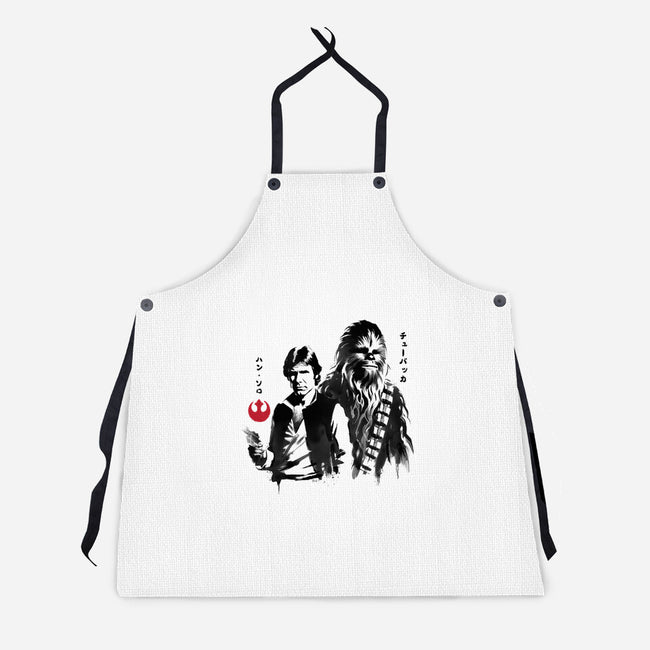 The Smugglers Sumi-e-Unisex-Kitchen-Apron-DrMonekers