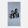 The Smugglers Sumi-e-None-Beach-Towel-DrMonekers