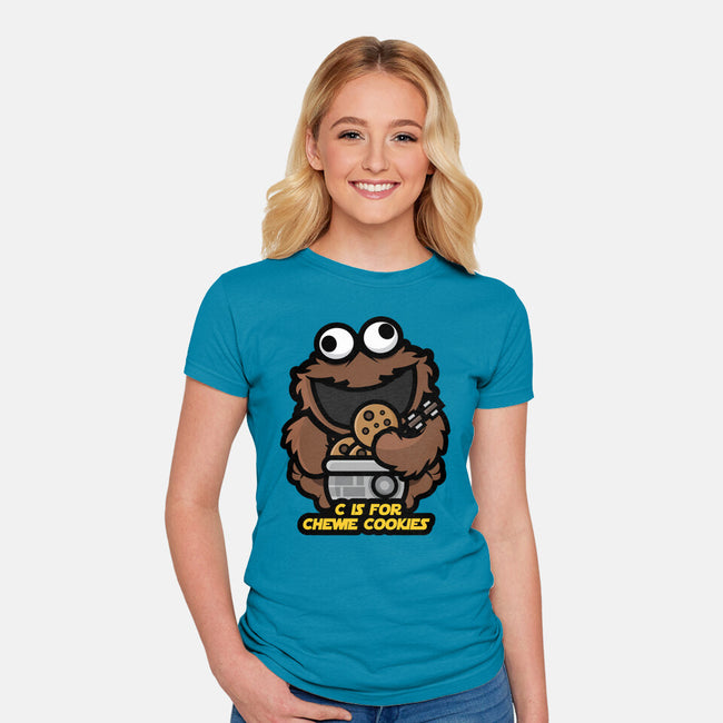 Chewie Cookies-Womens-Fitted-Tee-jrberger