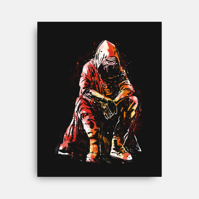 Sad Kylo-None-Stretched-Canvas-kharmazero