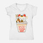 Lucky Magic Noodles-Womens-V-Neck-Tee-ppmid