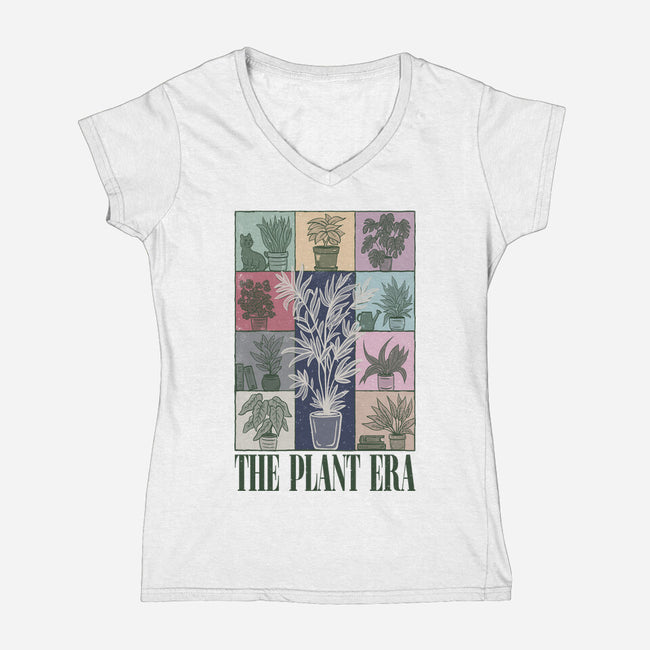 The Plant Era-Womens-V-Neck-Tee-NMdesign