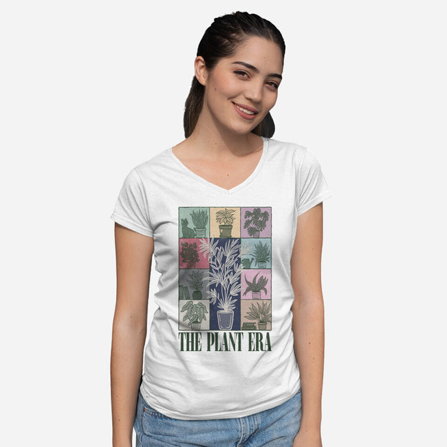 The Plant Era-Womens-V-Neck-Tee-NMdesign