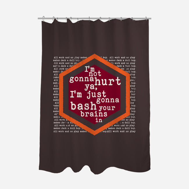 Not Gonna Hurt Ya-None-Polyester-Shower Curtain-Nemons