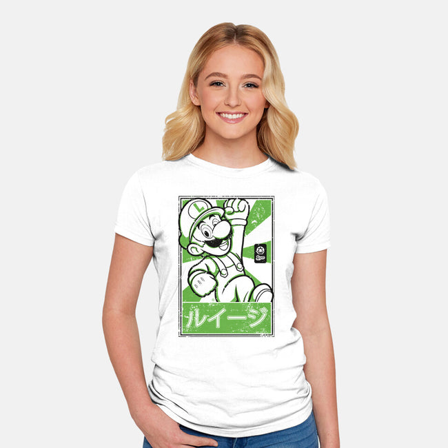 Luigi Japan-Womens-Fitted-Tee-FernandoSala