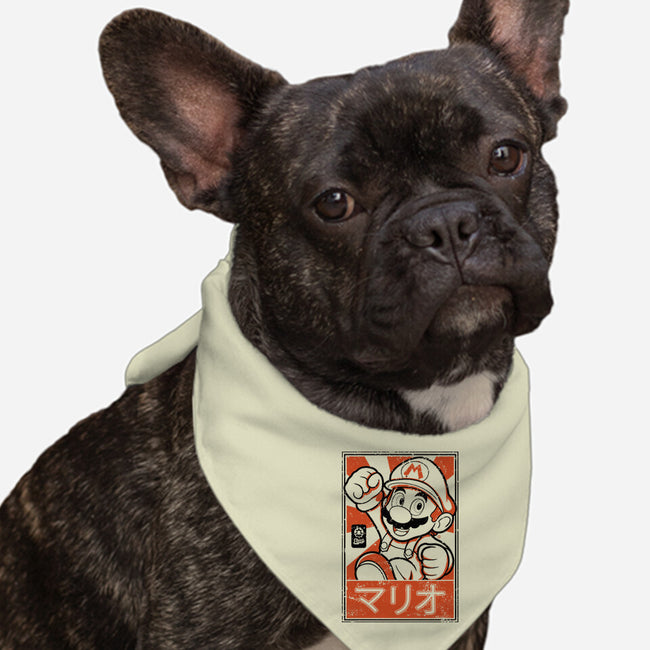 Mario Japan-Dog-Bandana-Pet Collar-FernandoSala