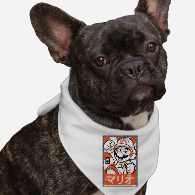 Mario Japan-Dog-Bandana-Pet Collar-FernandoSala