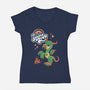 My Little Jabberwocky-Womens-V-Neck-Tee-Nemons