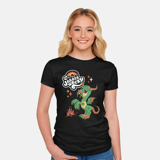 My Little Jabberwocky-Womens-Fitted-Tee-Nemons