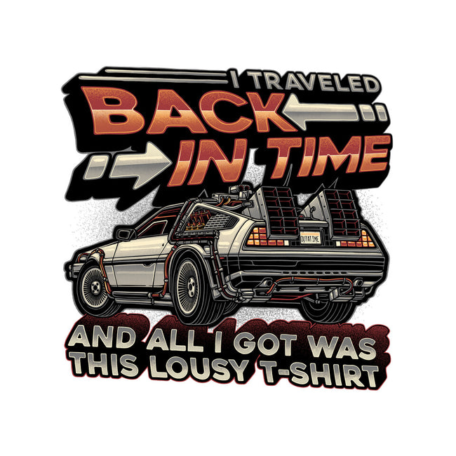 Let's Travel Back In Time-Unisex-Basic-Tee-glitchygorilla