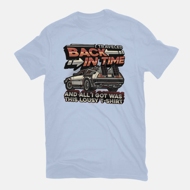 Let's Travel Back In Time-Unisex-Basic-Tee-glitchygorilla