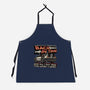 Let's Travel Back In Time-Unisex-Kitchen-Apron-glitchygorilla