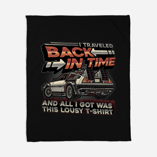 Let's Travel Back In Time-None-Fleece-Blanket-glitchygorilla