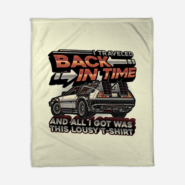 Let's Travel Back In Time-None-Fleece-Blanket-glitchygorilla