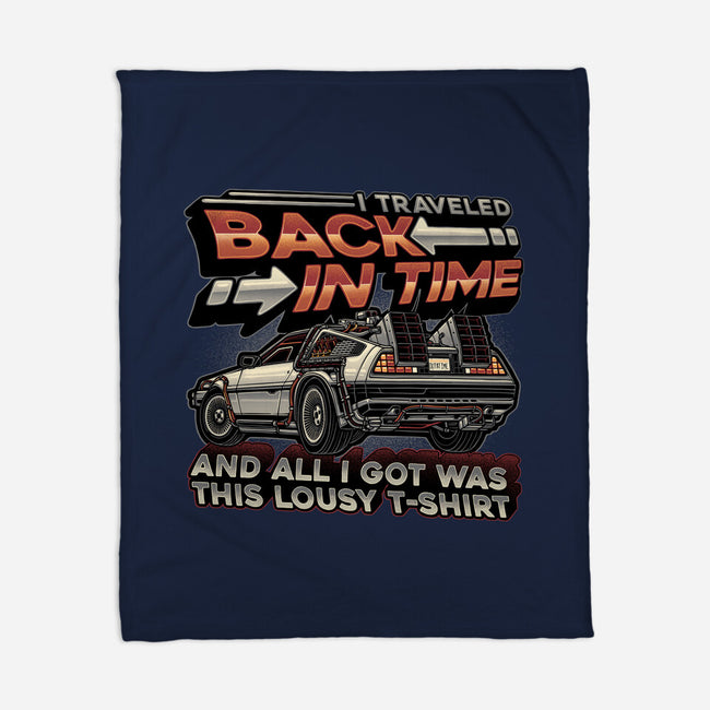 Let's Travel Back In Time-None-Fleece-Blanket-glitchygorilla