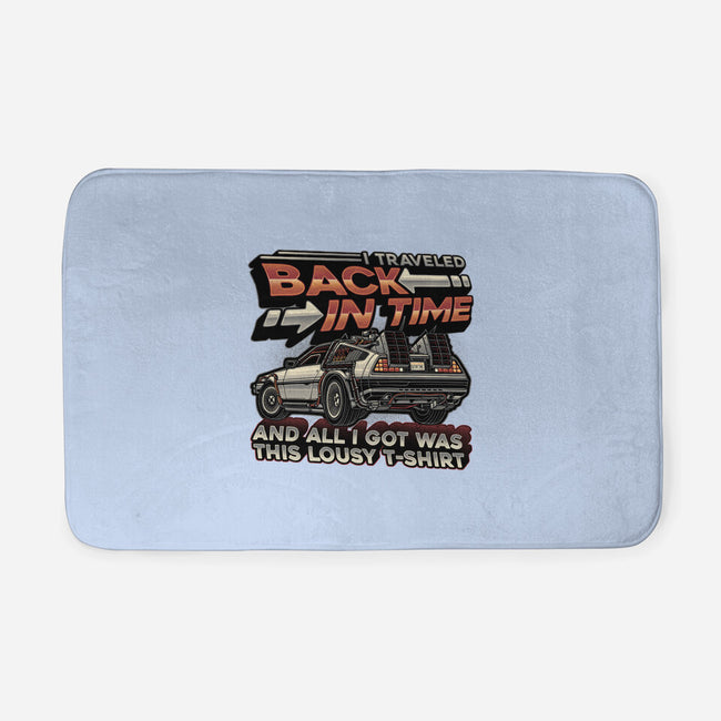 Let's Travel Back In Time-None-Memory Foam-Bath Mat-glitchygorilla