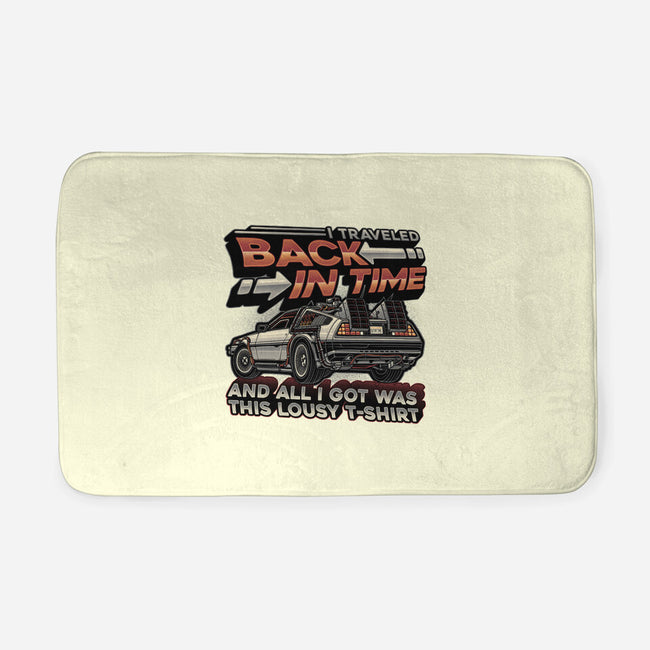 Let's Travel Back In Time-None-Memory Foam-Bath Mat-glitchygorilla