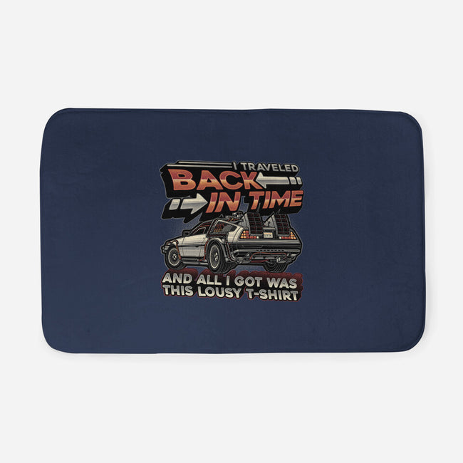 Let's Travel Back In Time-None-Memory Foam-Bath Mat-glitchygorilla