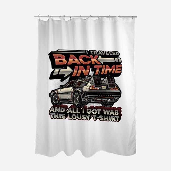 Let's Travel Back In Time-None-Polyester-Shower Curtain-glitchygorilla