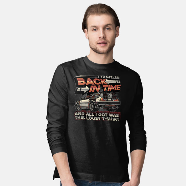 Let's Travel Back In Time-Mens-Long Sleeved-Tee-glitchygorilla