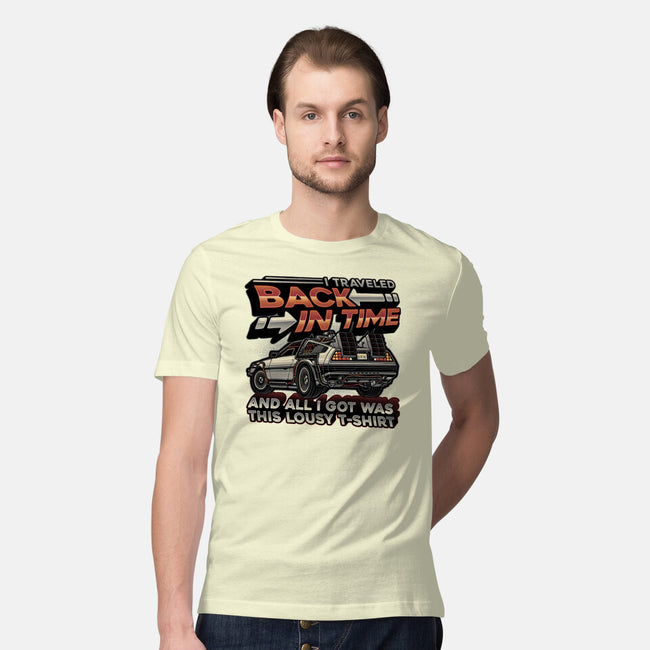 Let's Travel Back In Time-Mens-Premium-Tee-glitchygorilla