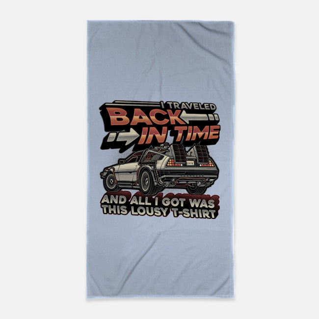 Let's Travel Back In Time-None-Beach-Towel-glitchygorilla