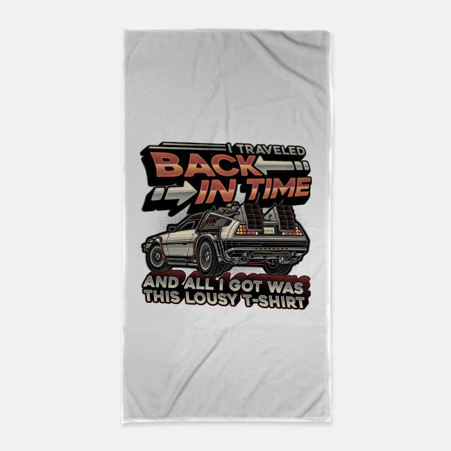 Let's Travel Back In Time-None-Beach-Towel-glitchygorilla