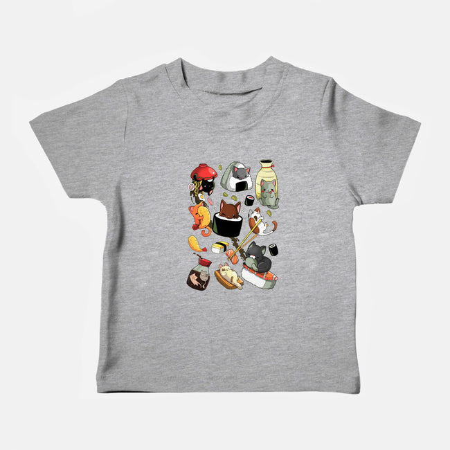 Sushi Cats-Baby-Basic-Tee-Vallina84