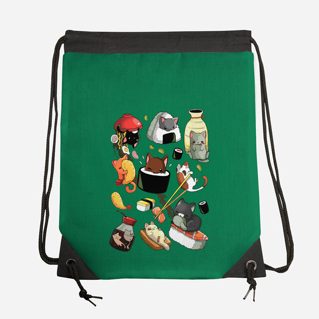 Sushi Cats-None-Drawstring-Bag-Vallina84