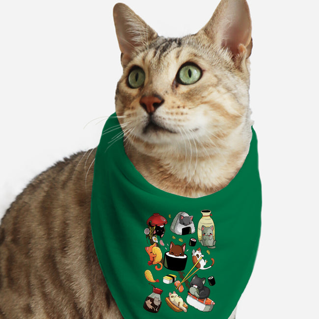 Sushi Cats-Cat-Bandana-Pet Collar-Vallina84