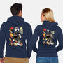 Sushi Cats-Unisex-Zip-Up-Sweatshirt-Vallina84